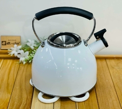 PAVA ACERO INOXIDABLE SILBADORA 3L BLANCA