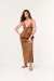 Saia Longa com Cós Dobrável (Suede) - loja online