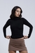Blusa Gola Alta Manga Longa Preta - comprar online
