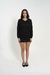 Blusão Gola V Tricot Preto - comprar online