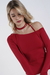 Top Assimétrico Manga Longa Vermelho Cherry - Zaleski