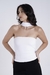 Tube Top com Echarpe Branco - Zaleski