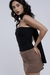 Tube Top com Echarpe Preto - loja online