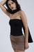 Tube Top com Echarpe Preto - comprar online