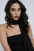 Tube Top com Echarpe Preto