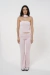 Tube Top com Echarpe Rosa Bebê