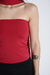 Tube Top com Echarpe Vermelho Cherry - comprar online
