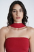 Tube Top com Echarpe Vermelho Cherry na internet