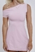 Vestido Assimétrico com Short Rosa bebê na internet