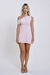 Vestido Assimétrico com Short Rosa bebê - comprar online
