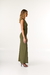 Vestido Longo Assimétrico com Amarração no Braço - Zaleski