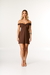 Vestido de Detalhe Torcido no Busto com Short - Zaleski