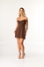 Vestido de Detalhe Torcido no Busto com Short