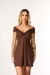 Vestido de Detalhe Torcido no Busto com Short - Zaleski