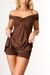 Vestido de Detalhe Torcido no Busto com Short - comprar online