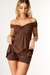 Vestido de Detalhe Torcido no Busto com Short