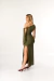Vestido Longo Assimétrico com Amarração no Braço - loja online