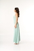 Vestido Longo com Gola Boba e Costas em Decote Cruzado - comprar online