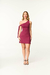 Vestido Curto Assimétrico de Amarração no Braço com Short - Zaleski
