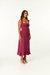 Vestido Midi Evasê com Babados - comprar online