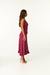 Vestido Midi Evasê com Babados
