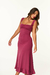 Vestido Midi Evasê com Babados na internet