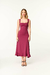 Vestido Midi Evasê com Babados - Zaleski