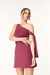 Vestido Curto Assimétrico de Amarração no Braço com Short - Zaleski