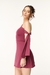 Vestido Curto Assimétrico de Amarração no Braço com Short - comprar online