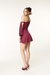 Vestido Curto Assimétrico de Amarração no Braço com Short - comprar online