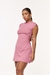 Vestido Curto de Manga Japonesa com Short