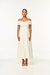 Vestido Midi com Busto Transpassado - comprar online