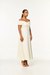 Vestido Midi com Busto Transpassado