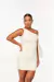 Vestido Curto Justo com Amarração no Braço - Zaleski