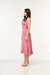 Vestido Midi Evasê com Babados - Zaleski