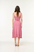 Vestido Midi Evasê com Babados
