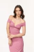 Top ombro a ombro com detalhe torcido no busto - loja online