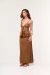 Saia Longa com Cós Dobrável (Suede) - loja online