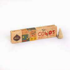 Inciensos Conos Sagrada Madre Natural Ambar naranja X 8 Und - comprar online