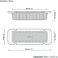 Molde Flexible de Silicona "Barra 500 Grs " - comprar online