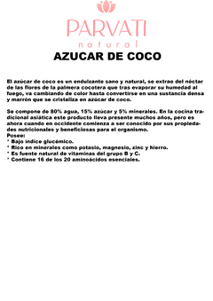 Azucar de Coco - tienda online