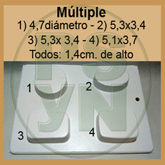 Molde de Plástico "Multiple"