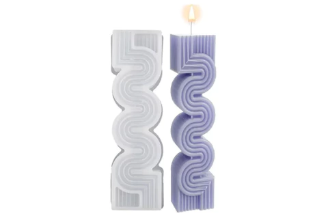 Molde Silicona Velas vertical ondas grandes - comprar online