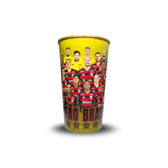 Copo Oficial Flamengo – Eneacampeão Brasileiro 2025 | Campeão do Brasileirão – Edição Comemorativa Só Ídolos 550ml - Soidolos / Produtos Oficiais e Exclusivos dos Maiores Clubes do Brasil
