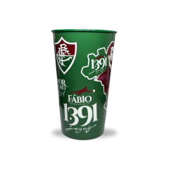 Copo Oficial Fluminense Fábio 1391 Jogos – Recorde Mundial - Soidolos / Produtos Oficiais e Exclusivos dos Maiores Clubes do Brasil