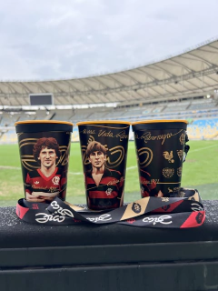 Copo Uma Vida Rubro Negra ZICO - Soidolos / Produtos Oficiais e Exclusivos dos Maiores Clubes do Brasil