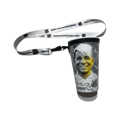 Cordão Porta Copo + Mosquetão Santos "Nascer, viver e no Santos Morrer" - UN na internet