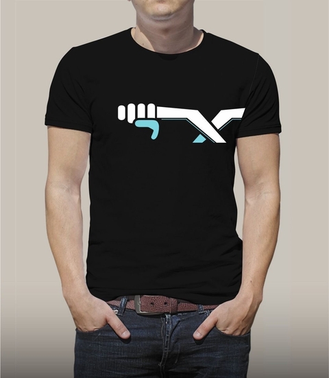 Camiseta 1/2 logo oficial preta 2025