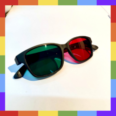 Gafas rojo/verde