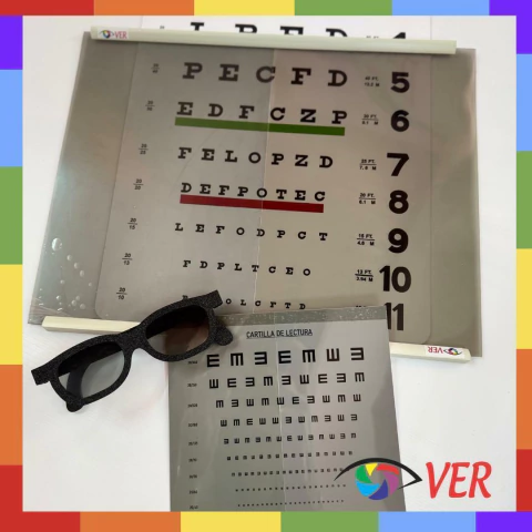 Test Polarizado para tomar agudeza visual